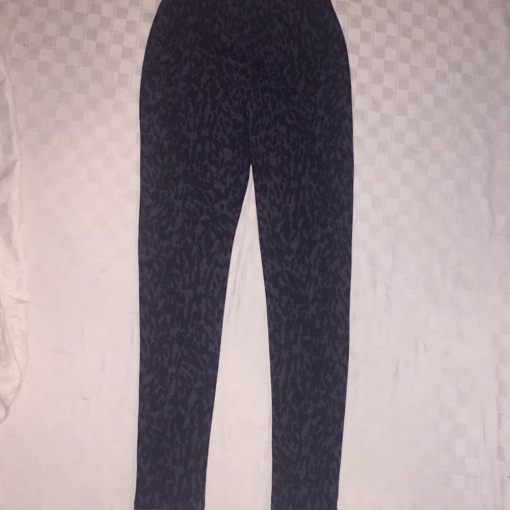 Belle Gray Black Leopard Leggings XXS